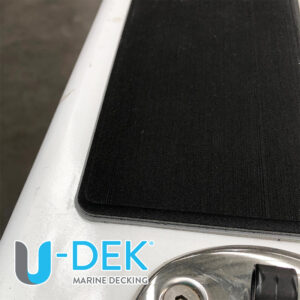 UDEK boat flooring EVA Foam DIY non-slip floor, carpet replacement gunwale pad black on winter grey UDEK