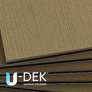 UDEK 10 pack teak on black 6mm EVA foam boat flooring U-DEK
