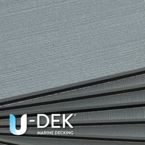 UDEK winter grey on black 6mm unroutered DIY U-DEK sheet 10 pack