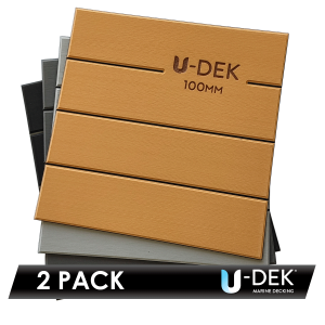 U-DEK™ Dual Layer 6mm Routered 100mm boards 2 Sheet Pack