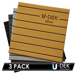 U-DEK™ Dual Layer 6mm Routered 55mm boards 3 Sheet Pack