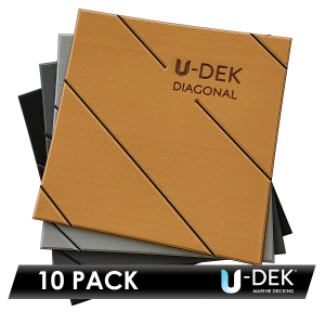 U-DEK™ Dual Layer 6mm Routered Diagonal Pattern 10 Sheet Pack