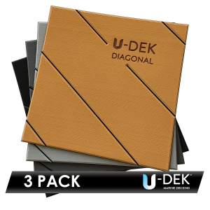 U-DEK™ Dual Layer 6mm Routered Diagonal Pattern 3 Sheet Pack