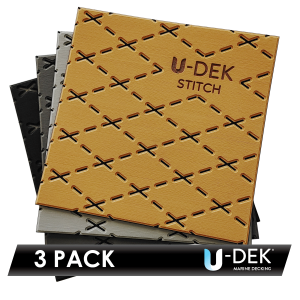 U-DEK™ Dual Layer 6mm Routered Stitch Pattern 3 Sheet Pack